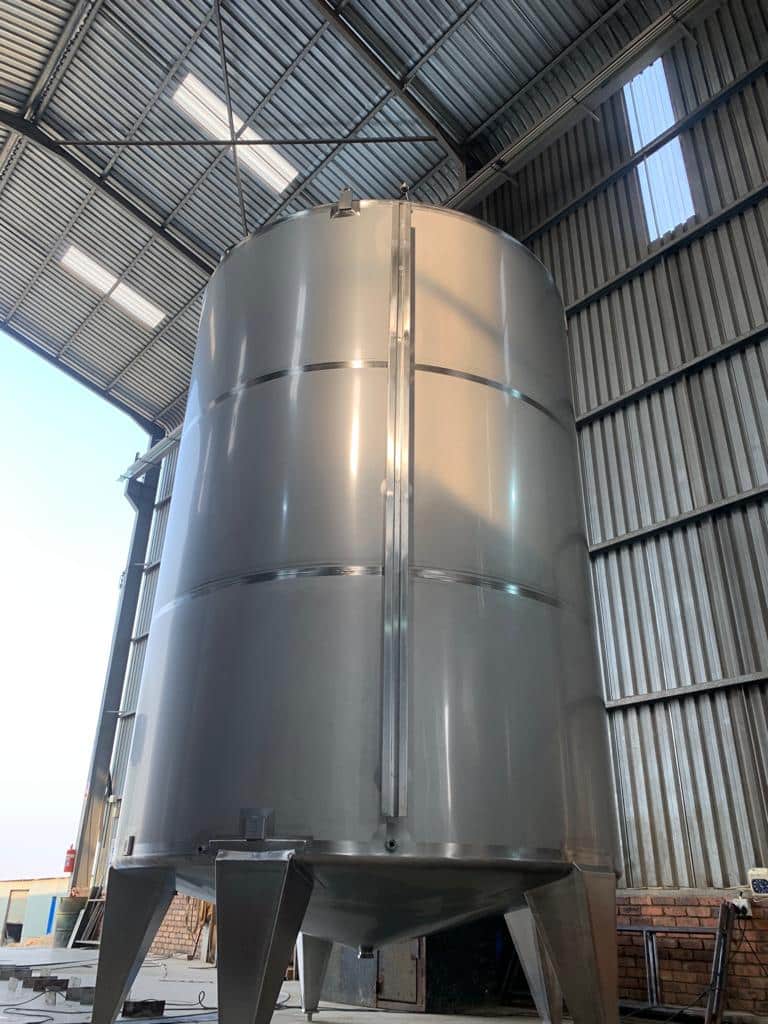 Another set of Beautiful Shiny Stainless Steel Process Vessels for our Client in the Beverage Industry. They are Ready and Waiting for their Journey to Zimbabwe.
