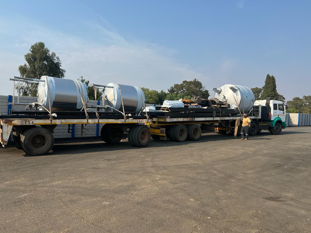 Another Load Ready and on its way. This Load is packed with Equipment for Beverage Production Plants based in Africa. Metal Tank Industries, making it Happen in Africa.